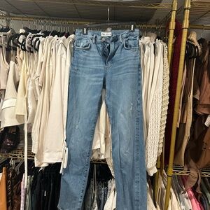 Zara Blue Straight Leg Jeans